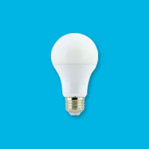 An LED light bulb.